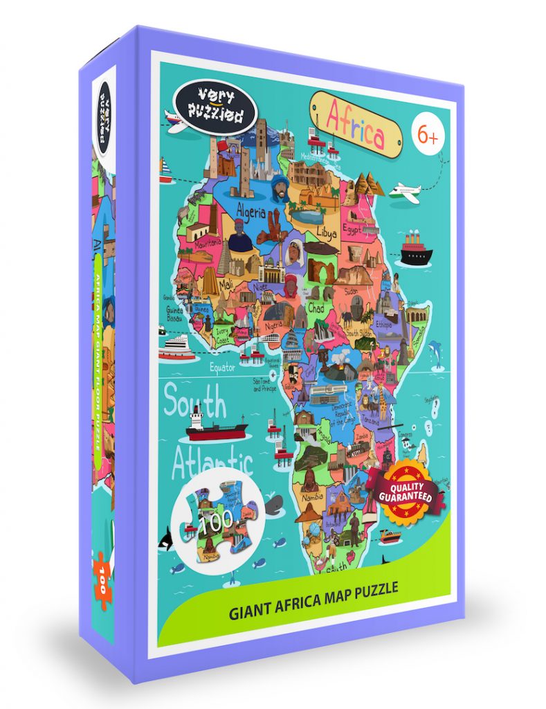 Africa Map Giant Jigsaw Puzzle Black History Studies   BOX B1 789x1024 