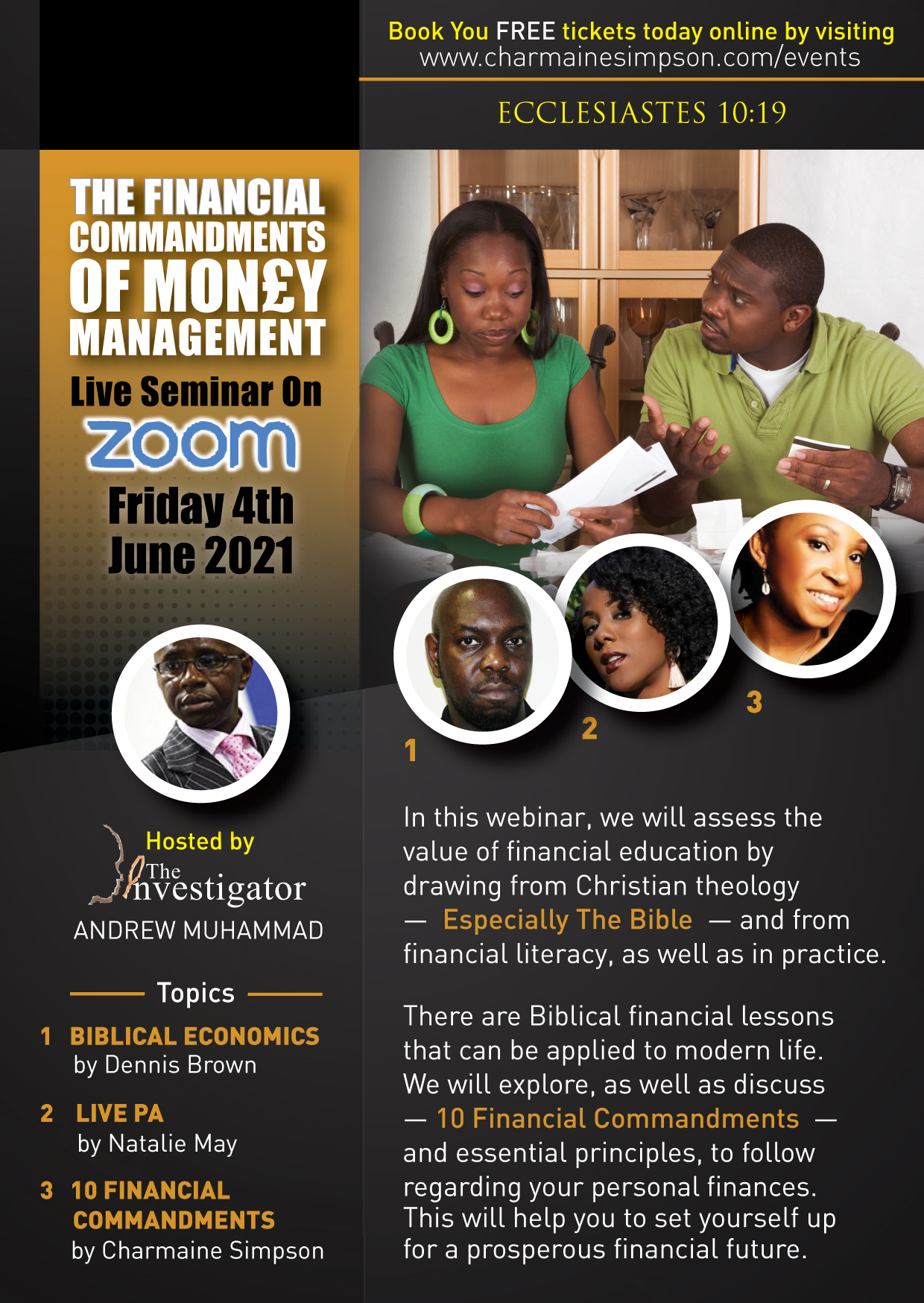 You are currently viewing WEBINAR – The Financial Commandments of Money Management