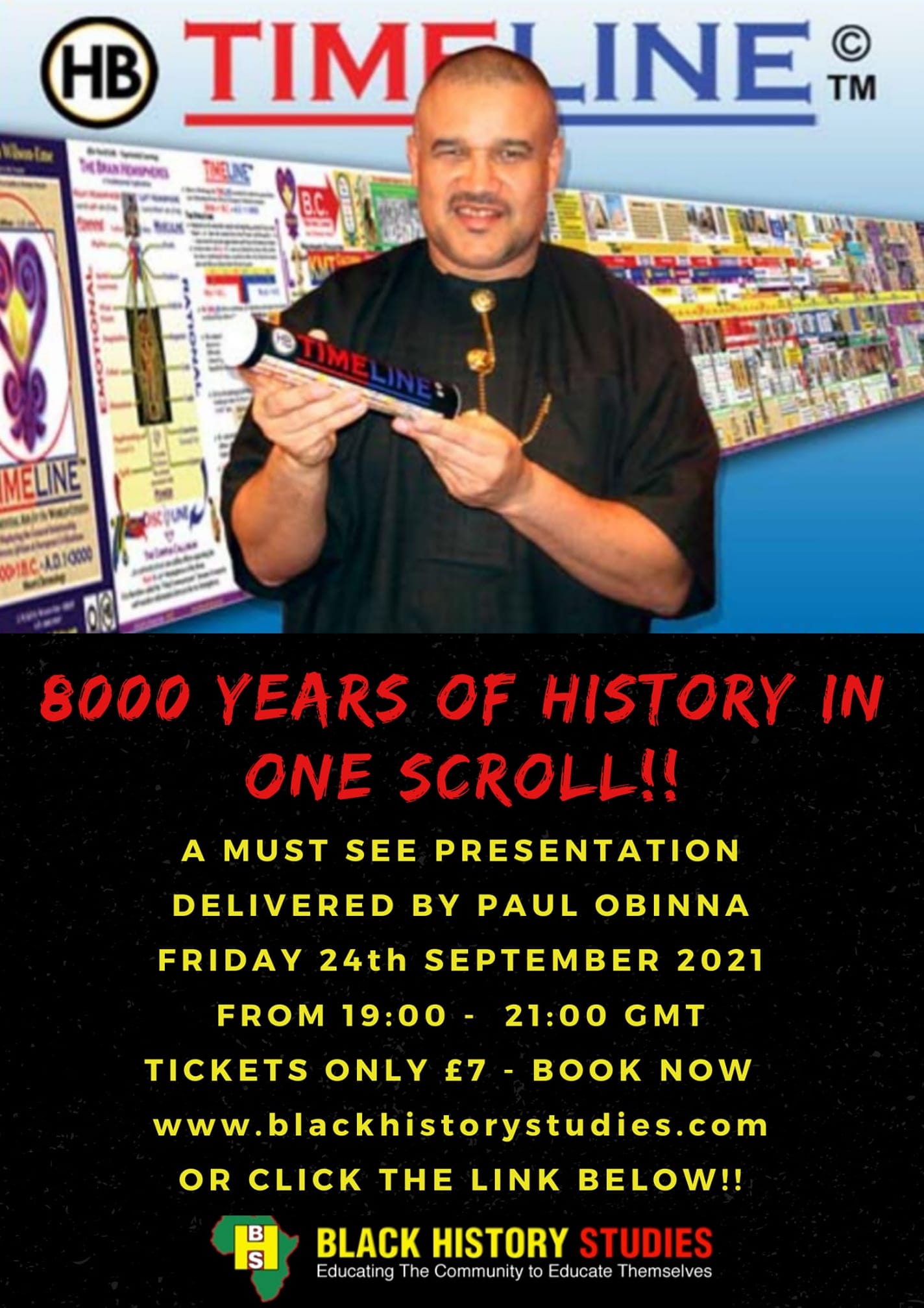 You are currently viewing 8000 Years of History in One Scroll with Paul Obinna – Friday 24 September 2021