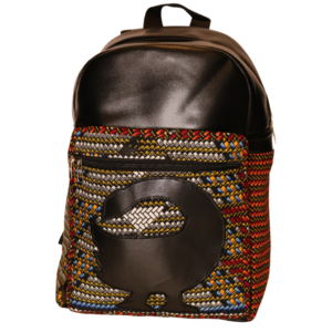 African Print Afrocentric Faux Leather Rucksack – Sankofa