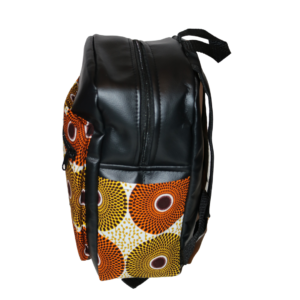 African Print Afrocentric Faux Leather Rucksack 1