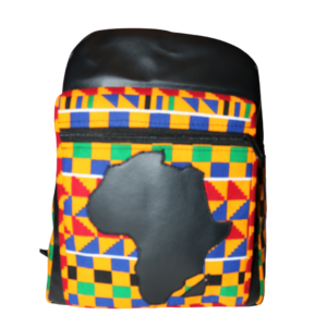 African Print Afrocentric Faux Leather Rucksack 11