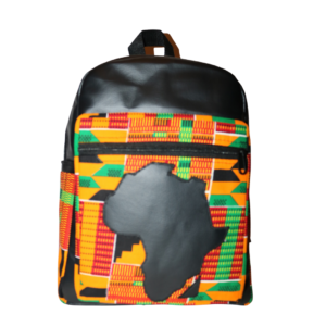 African Print Afrocentric Faux Leather Rucksack 12