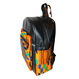 African Print Afrocentric Faux Leather Rucksack 13