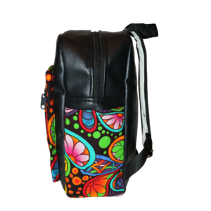 African Print Afrocentric Faux Leather Rucksack 7