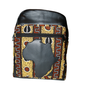 African Print Afrocentric Faux Leather Rucksack 8