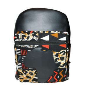 African Print Afrocentric Faux Leather Rucksack 9