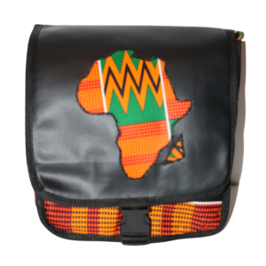 African Print Afrocentric Faux Leather Satchel Bag – Africa Map (6)