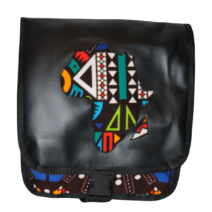 African Print Afrocentric Faux Leather Satchel Bag – Africa Map (7)