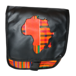 African Print Afrocentric Faux Leather Satchel Bag – Africa Map (10)