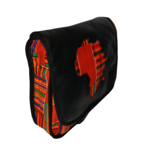 African Print Afrocentric Faux Leather Satchel Bag – Africa Map (10)