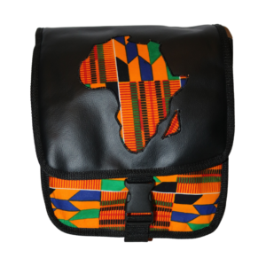 African Print Afrocentric Faux Leather Satchel Bag – Africa Map (11)