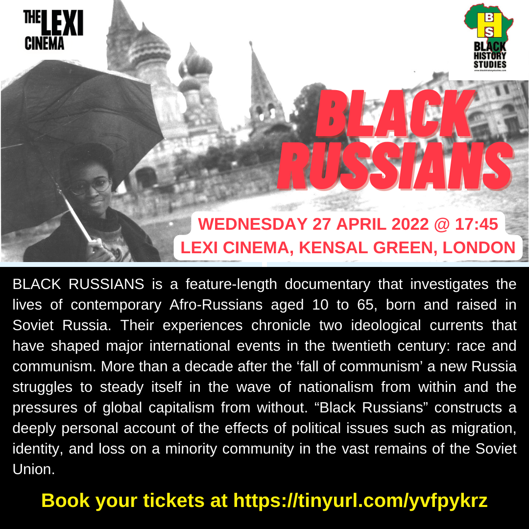 You are currently viewing West London Premiere screening of ‘Black Russians’