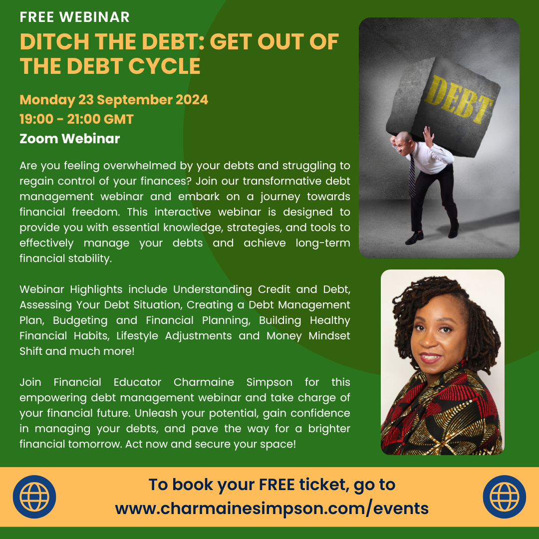 Read more about the article FREE Webinar: Ditch the Debt: Get out of the Debt Cycle