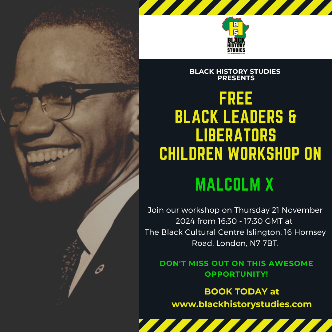 Read more about the article FREE Black History Children Workshop: Malcolm X