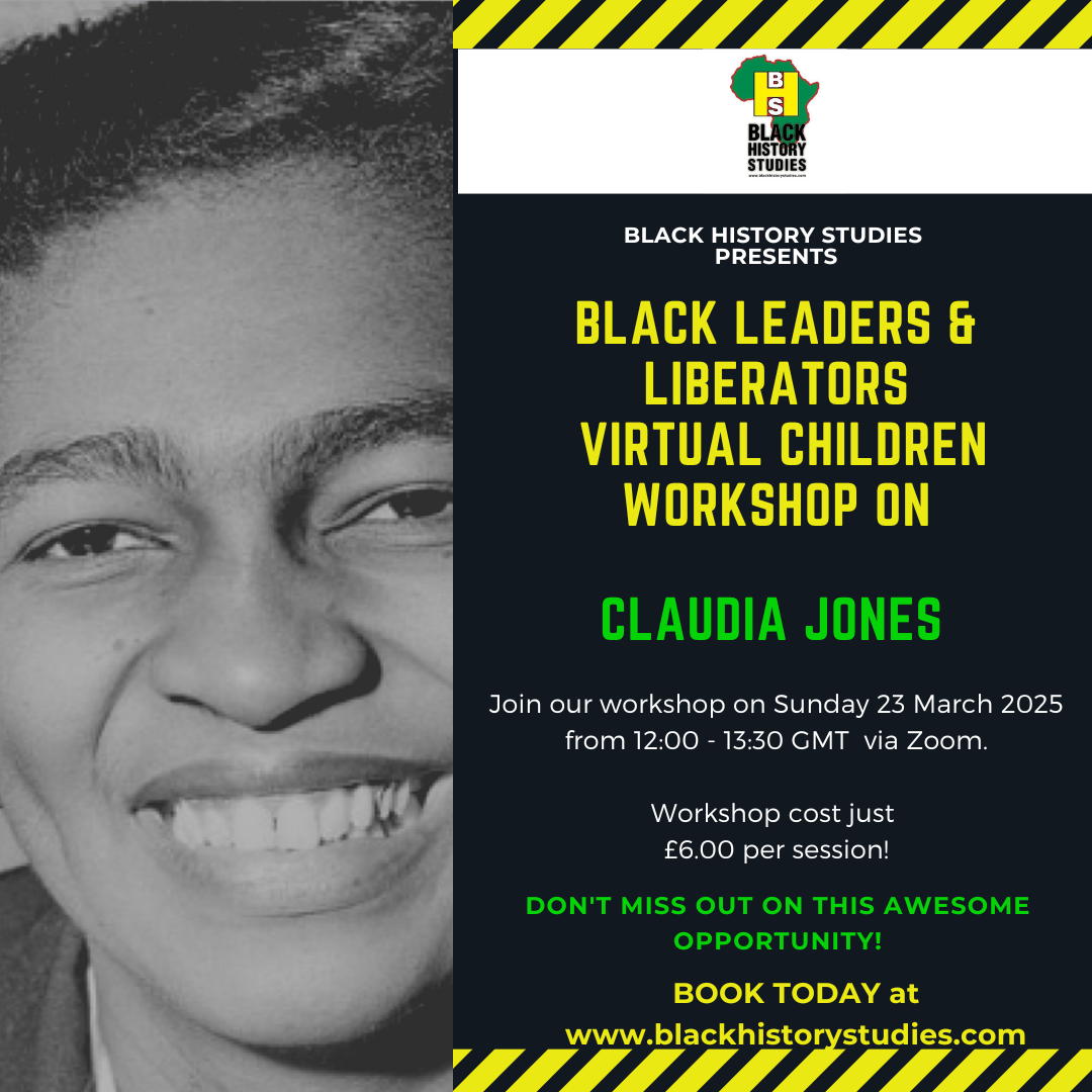 You are currently viewing VIRTUAL Black History Children Workshop: Claudia Jones