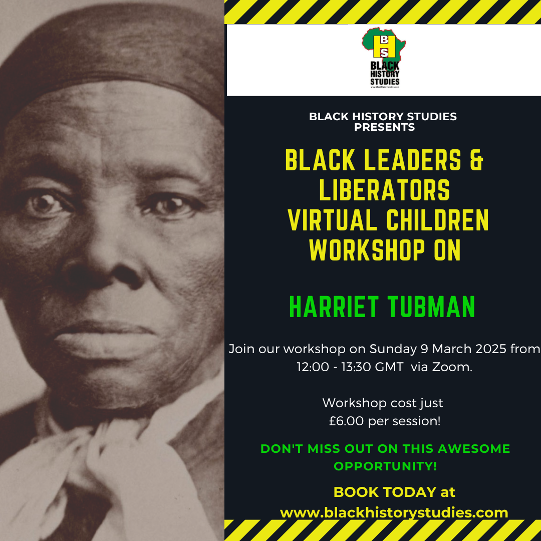 Read more about the article VIRTUAL Black History Children Workshop: Harriet Tubman