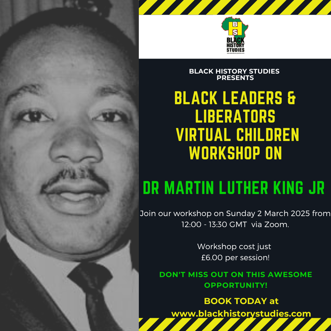 Read more about the article VIRTUAL Black History Children Workshop: Dr Martin Luther King