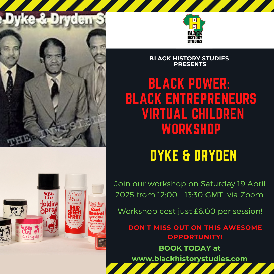 You are currently viewing Black History Children Workshop: Dyke & Dryden – Sat 19 April 2025