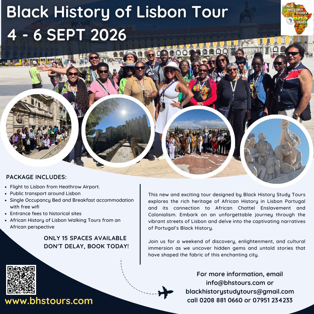 Read more about the article ‘Black History of Lisbon Tour’ – Friday 4th September – Sunday 6th September 2026