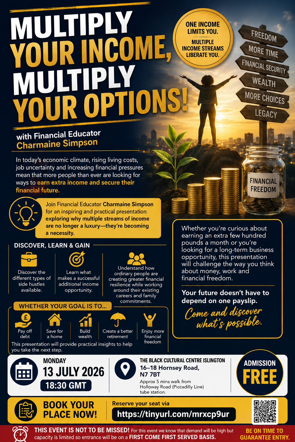 Read more about the article FREE Presentation – Multiply Your Income, Multiply Your Options