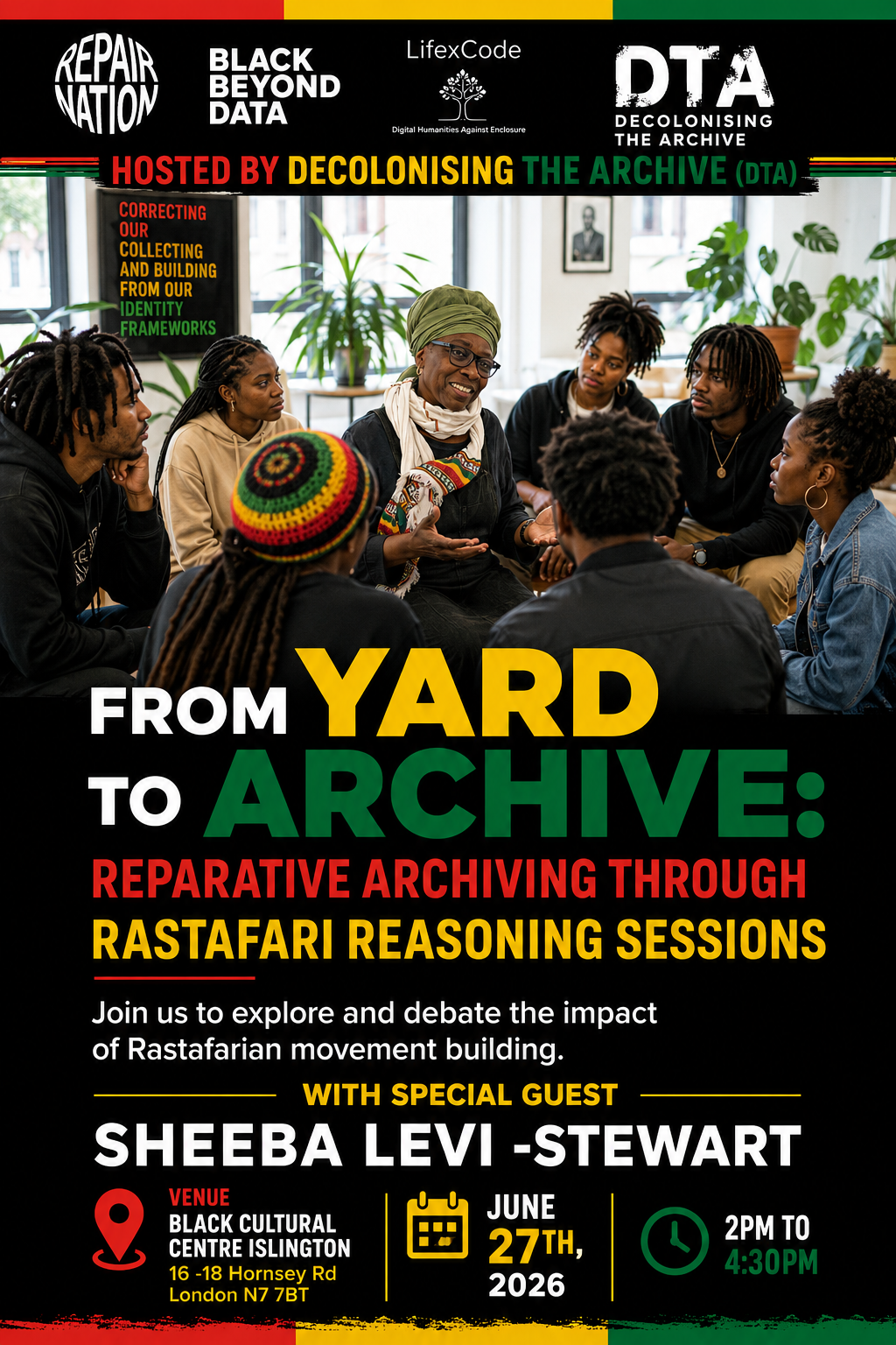 Read more about the article Presentation – ‘From Yard to Archive: Reparative Archiving Through Rastafari Reasoning Seasons’