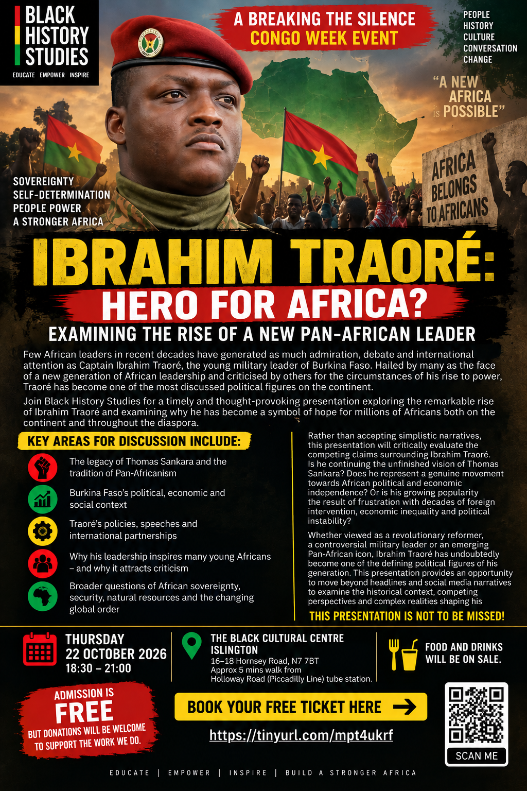 Read more about the article Ibrahim Traoré: Examining the Rise of a New Pan-African Leader – Thursday 22 October 2026