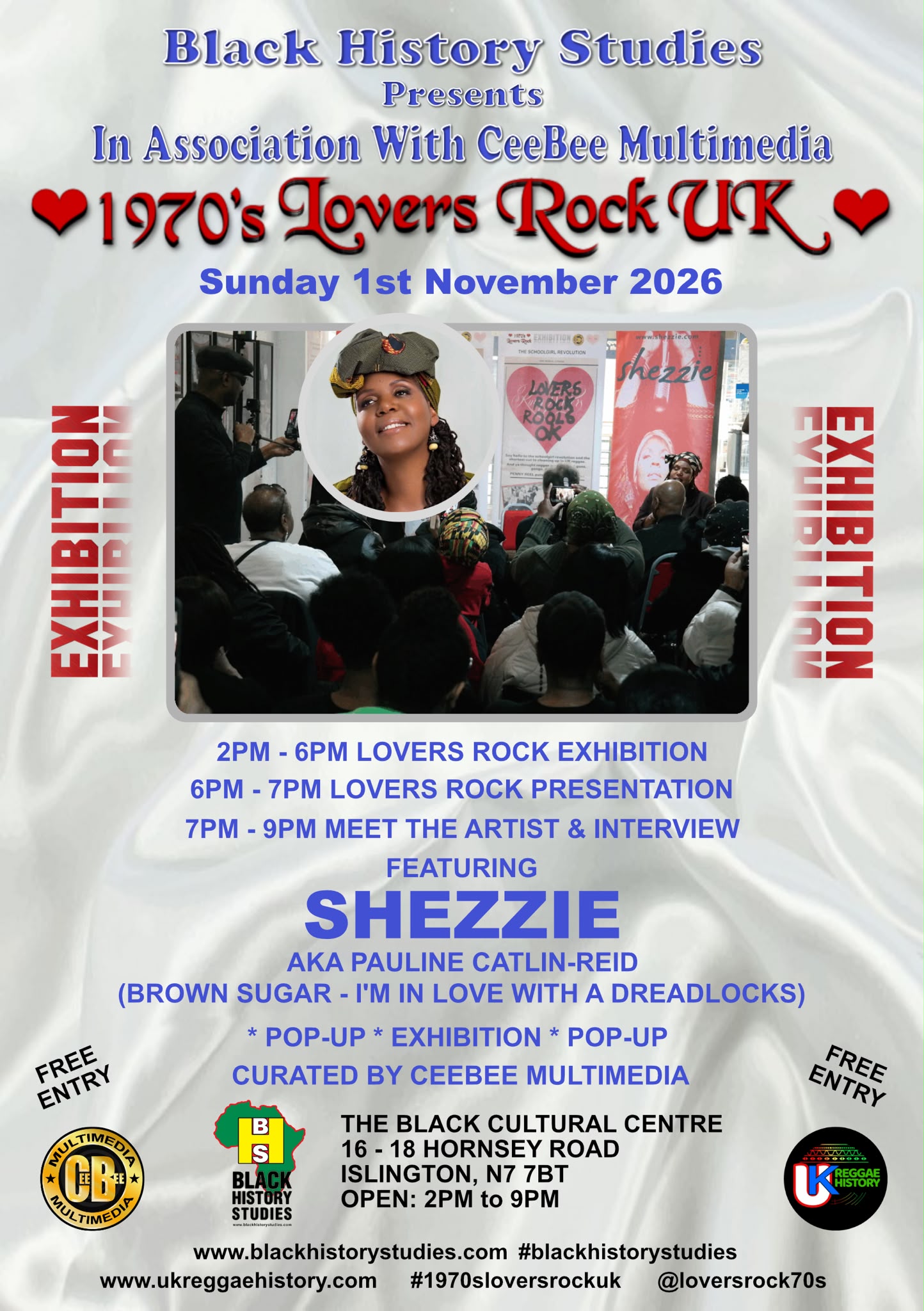 Read more about the article FREE – 1970’s Lovers Rock Exhibition – Exhibition & Meet the Artist – Sunday 1 November 2026