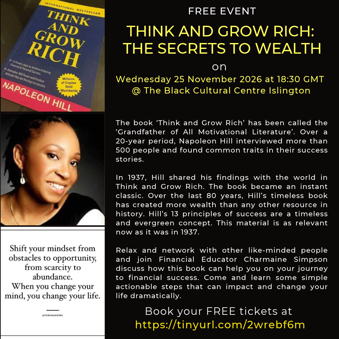 Read more about the article Presentation: Think and Grow Rich – Wednesday 25 November 2026